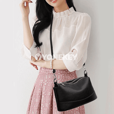 Aýal-gyzlar üçin PU deri sumka, giň we ýumşak crossbody model