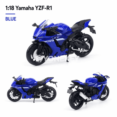 Yamaha YZF-R1M 1:18 metal model motosikl - kolleksiýa we sowgat