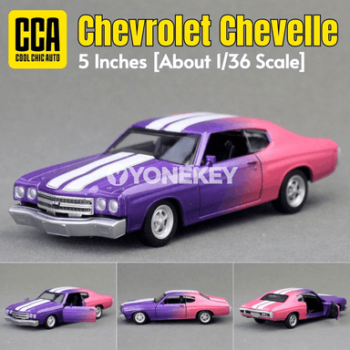 Chevrolet Chevelle 454 Klassik Mini Model Awtoulag, 1:36, Metal