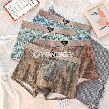 Erkekler üçin 4 sany pagta boksir içki eşik, uly ölçeg 6XL çenli
