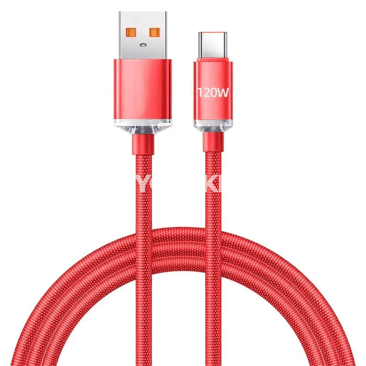 NNBILI 120W USB-C to USB-A çalt zarýad kabeli, 6A, 0.25–2 m
