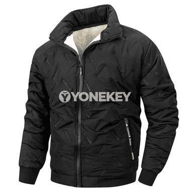 Erkekler üçin ýyly fleece gyş penjeki, gündelik we açyk howa üçin