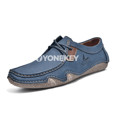 Erkekler üçin rahat gündelik loafers, el işlenen ýeňil köwüşler