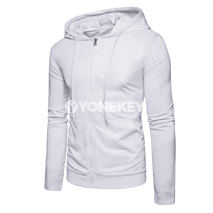 Erkekler üçin ýyly fleece zip hudi, ýaz we güýz üçin rahat model