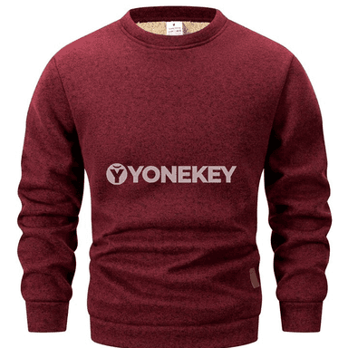 Erkekler üçin ýyly dokalan ýeňil switer, ýokary boýunly, gündelik stil