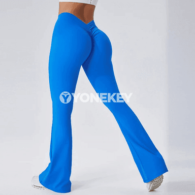 Zenanlar üçin ýokary belli sport leggins, ýoga we fitnes üçin giňýän model