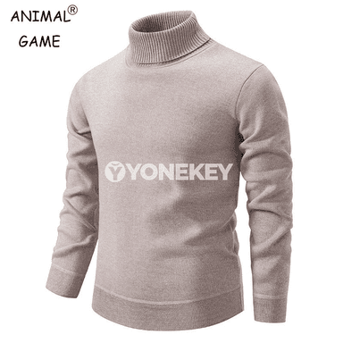 Erkekler üçin gyş-güýz ýyly turtleneck switer