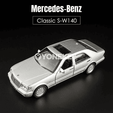 Mercedes-Benz W140 1:32 metal model maşyn, sesli we ýagtylykly