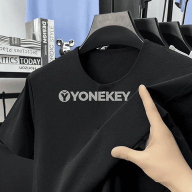 Erkekler üçin ýeňil, dem alýan premium Henley futbolka