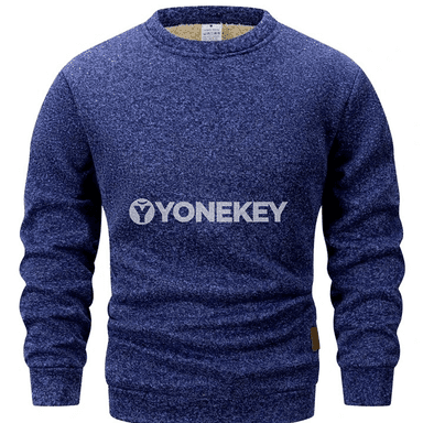 Erkekler üçin ýyly dokalan ýeňil switer, ýokary boýunly, gündelik stil