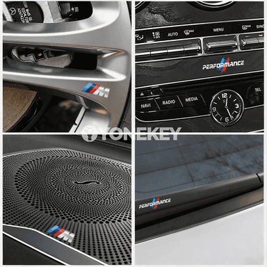 BMW üçin salon kristal bezeg stikeri, panel we konsol üçin