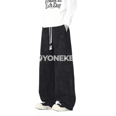 Erkekler üçin giň kesimli arassa pagtadan rahat jalbar