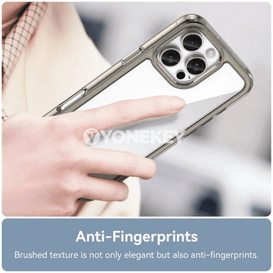iPhone üçin transparent berk gorag gapagy, anti-çyzgy ýeňil korpus