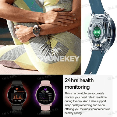 Erkekler we zenanlar üçin Bluetooth jaňly akylly sagat, sport görnüşli