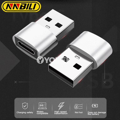 NNBILI USB-A to Type-C OTG adapter toplumy, 4 sany