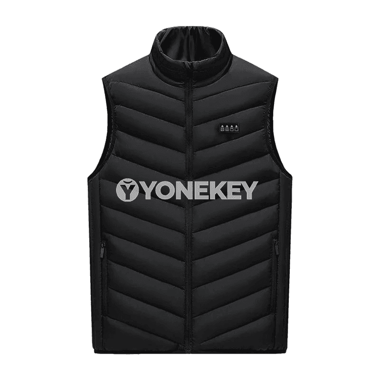 Erkekler üçin USB ýyladylýan ýyly ýeňsiz jaket, gyş üçin