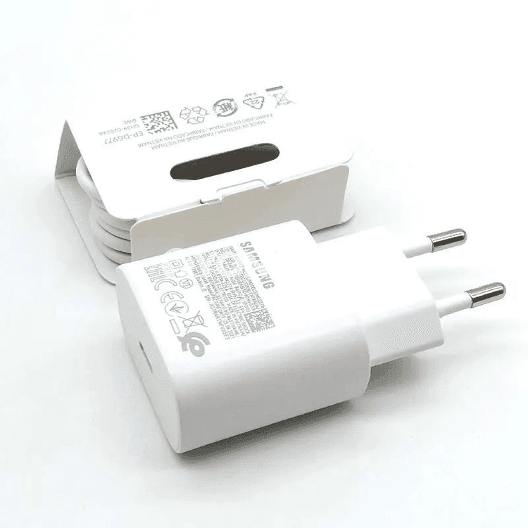 Samsung üçin 25W çalt zarýad beriji adapter, EU/US, Type-C