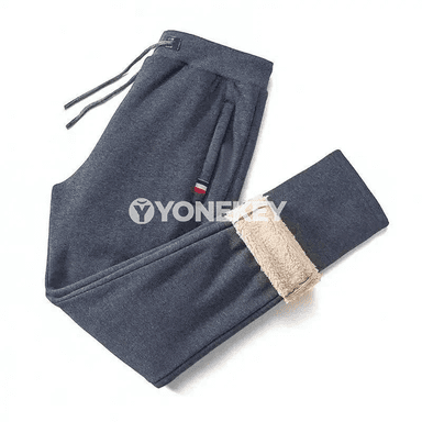 Erkekler üçin ýyly fleece sport balaklary, gyş üçin rahat model
