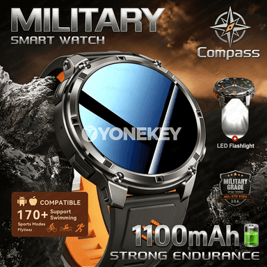 GUHUAVMI outdoor sport akylly sagat, 1100mAh, AMOLED, Bluetooth jaň