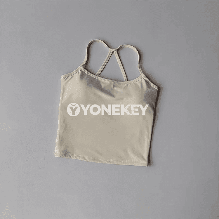 Aýal üçin sport bra-tank top, yoga we fitnes üçin amatly