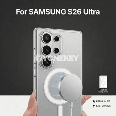 Samsung Galaxy S26–S21 üçin magnitli TPU-PC gorag örtük