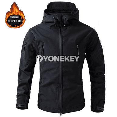 Erkekler üçin taktiki gyş fleece kurtka, açyk howa üçin ýyly model