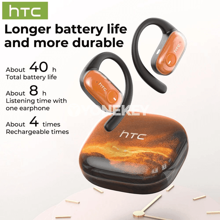 HTC NE10 AI terjimeçi simsiz Bluetooth naushnik, sport üçin, IPX5