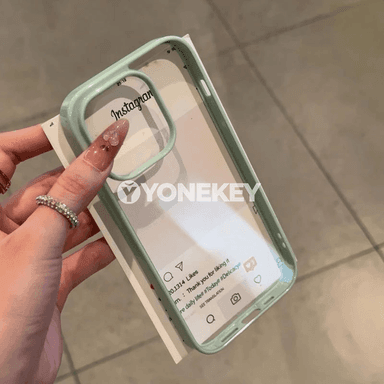 iPhone 11–16 üçin açyk akril gorag koveri