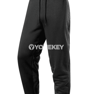 Erkekler üçin ýyly fleece sport balaklary, güýz-gyş jogger