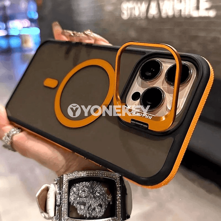 iPhone 11–16 üçin Magsafe magnetli transparent stend gapagy