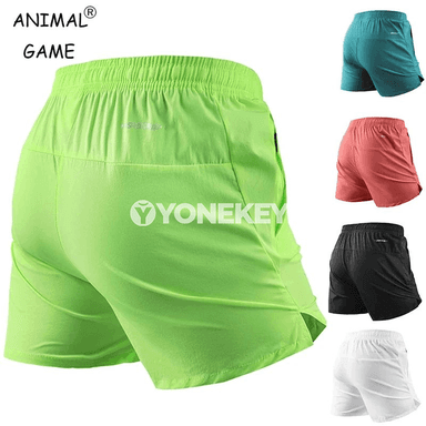 Erkekler üçin ýeňil sport şortik — çalt gurýan, dem alýan