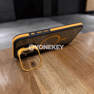 iPhone 11–16 üçin Magsafe magnetli transparent stend gapagy