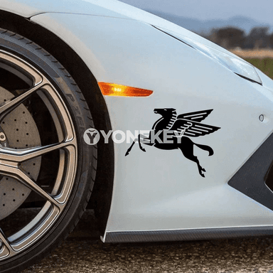 Porsche, BMW, Audi üçin döredijilikli Pegasus awto stikeri