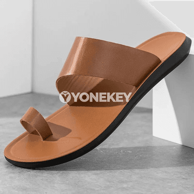 Erkekler üçin amatly deri şypbyklar, süýşmeýän tomus modeli