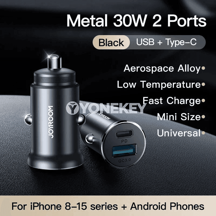 Joyroom 30W USB-C awtoulag zarýad beriji adapter, çalt zarýad