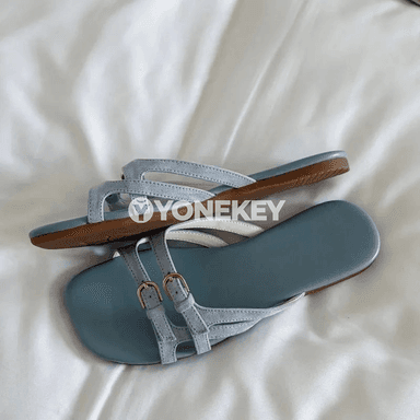 Zenanlar üçin açyk burunly rahat tekiz slipper aýakgaplar