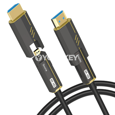 HDMI 2.1 süýümli optik kabeli, Micro HDMI bilen, 8K 60Hz