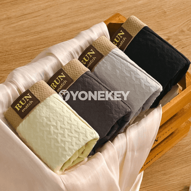 Erkekler üçin pagta boxer briefi, uly ölçeg, 4 bölek — gündelik rahatlyk