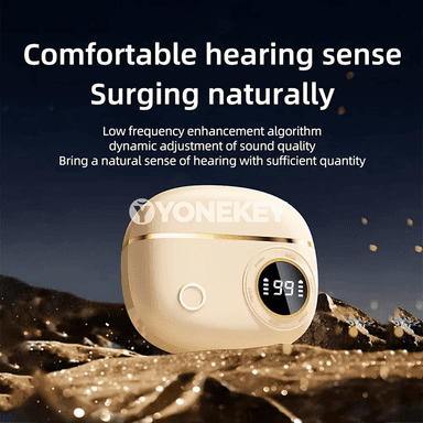 Bluetooth 5.4 simsiz nausnikler, LED displeýli, suw geçirmeýän