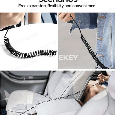 66W USB-C we Micro USB çalt zarýad kabeli, 1m/1.5m