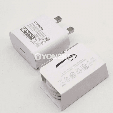 Samsung 25W çalt güýçlendiriji UK wilkaly, Type-C kabel bilen