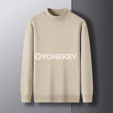 Erkekler üçin ýyly mock neck örme switer, güýz-gyş üçin