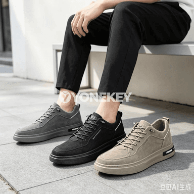Erkekler üçin ýeňil we howa geçiriji slip-on krossowkalar