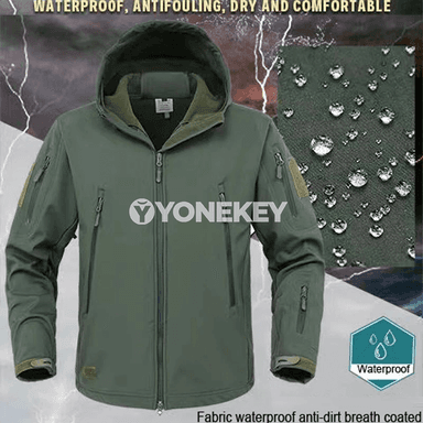 Erkekler üçin ýyly softshell kurtka we taktik balak, açyk howa üçin