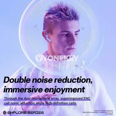 CHUBAN T8 TWS Bluetooth gulaklyklar, güýçli bass we sesiň peseldilişi