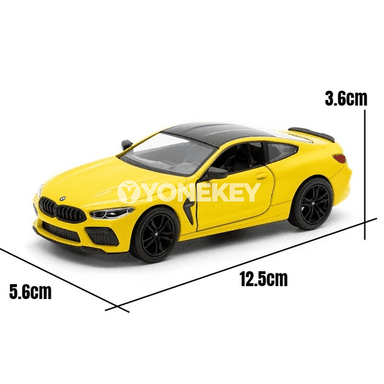 BMW M8 Competition 1:38 diecast model awtoulagy, çagalar üçin sowgat