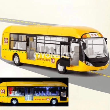 1:32 metal gyssy awtobus modeli, sesli‑yşykly, gapylary açylýar