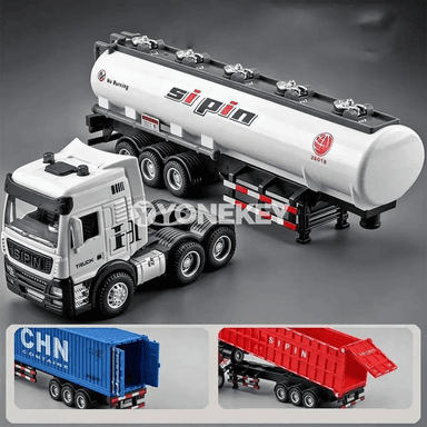 1:24 ölçekli metal gurluşyk maşyn modeli, aýrylýan detayly
