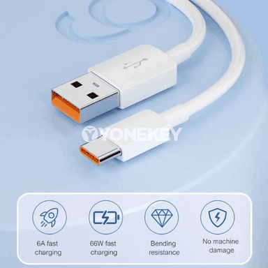 NNBILI Type-C / Micro USB zarýad kabeli, uzyn görnüşler