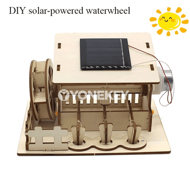 Çagalar üçin gün energiýaly suw tigirli DIY ylmy oýnawaç